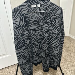 Chico's Zebra Print Cardigan